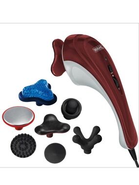 Wahl Hot and Cold Handheld Massager with Carry Case + All Attachment Heads 4295